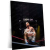 Quote Metal Poster | Jake Gyllenhaal – 110% or Nothing | Obsession, Discipline & Relentless Focus Metal Frame