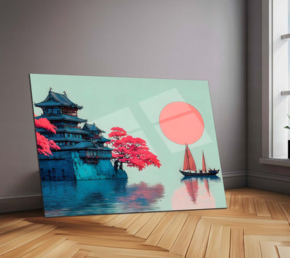 Japan Shrine Temple – Serenity of the Rising Sun Metal Frame