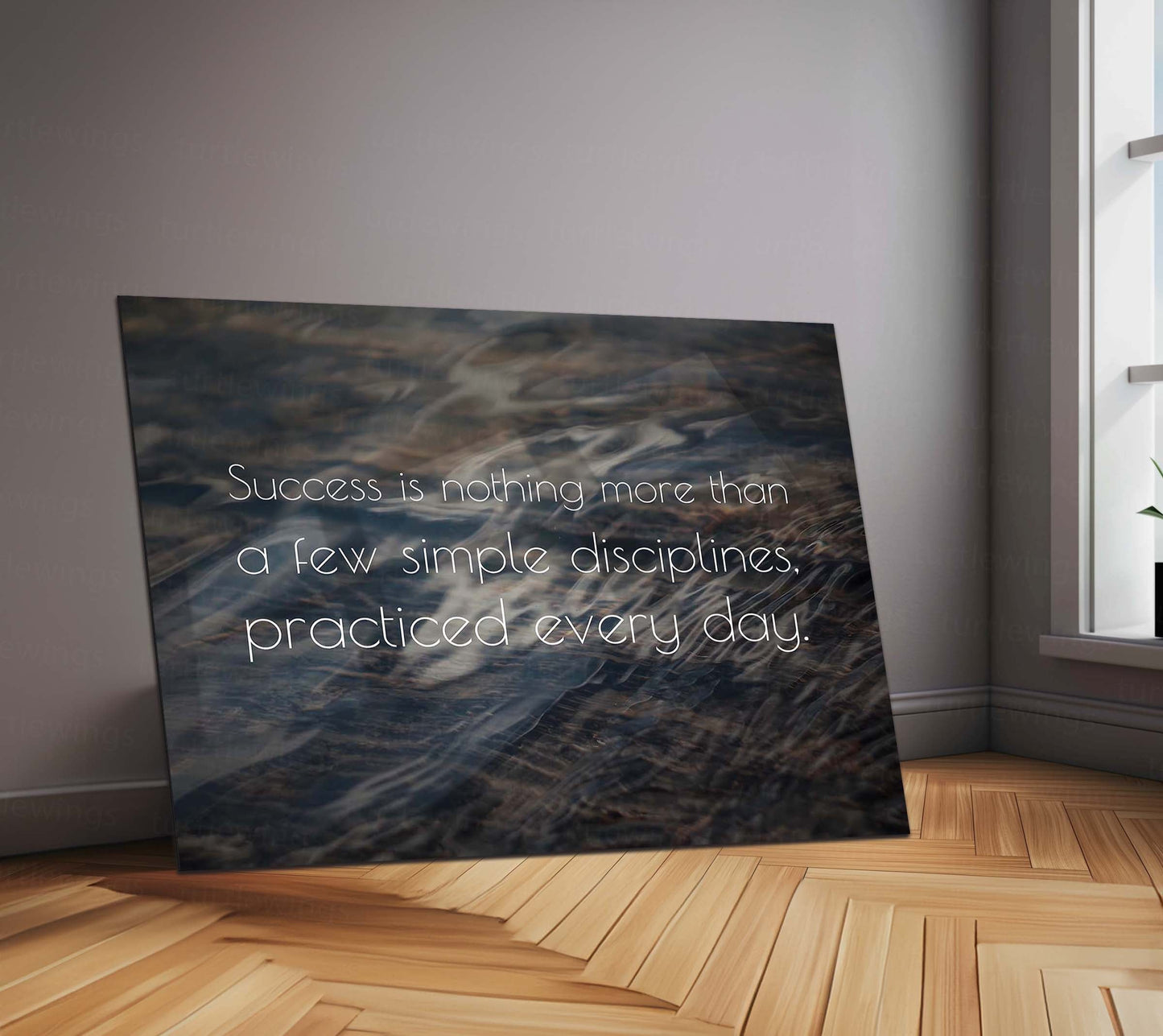 Quote Metal Poster | Jim Rohn Quote Metal Poster | Success Discipline Motivational Wall Art