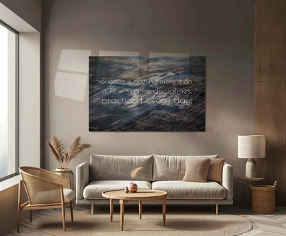 Quote Metal Poster | Jim Rohn Quote Metal Poster | Success Discipline Motivational Wall Art