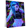 Anime Metal Poster | Jinx Arcane Graffiti Wall Art