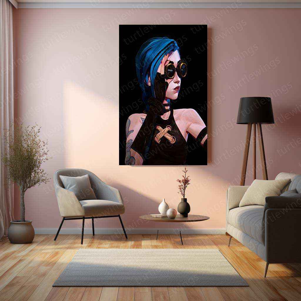 Jinx Metal Poster – Arcane & League of Legends Wall Art - TURTLEWINGS