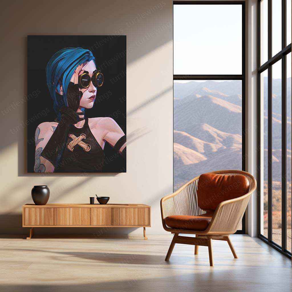 Jinx Metal Poster – Arcane & League of Legends Wall Art - TURTLEWINGS