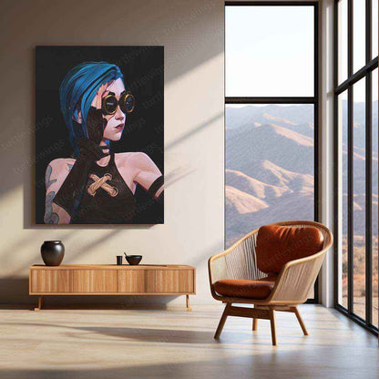 Jinx Metal Poster – Arcane & League of Legends Wall Art - TURTLEWINGS