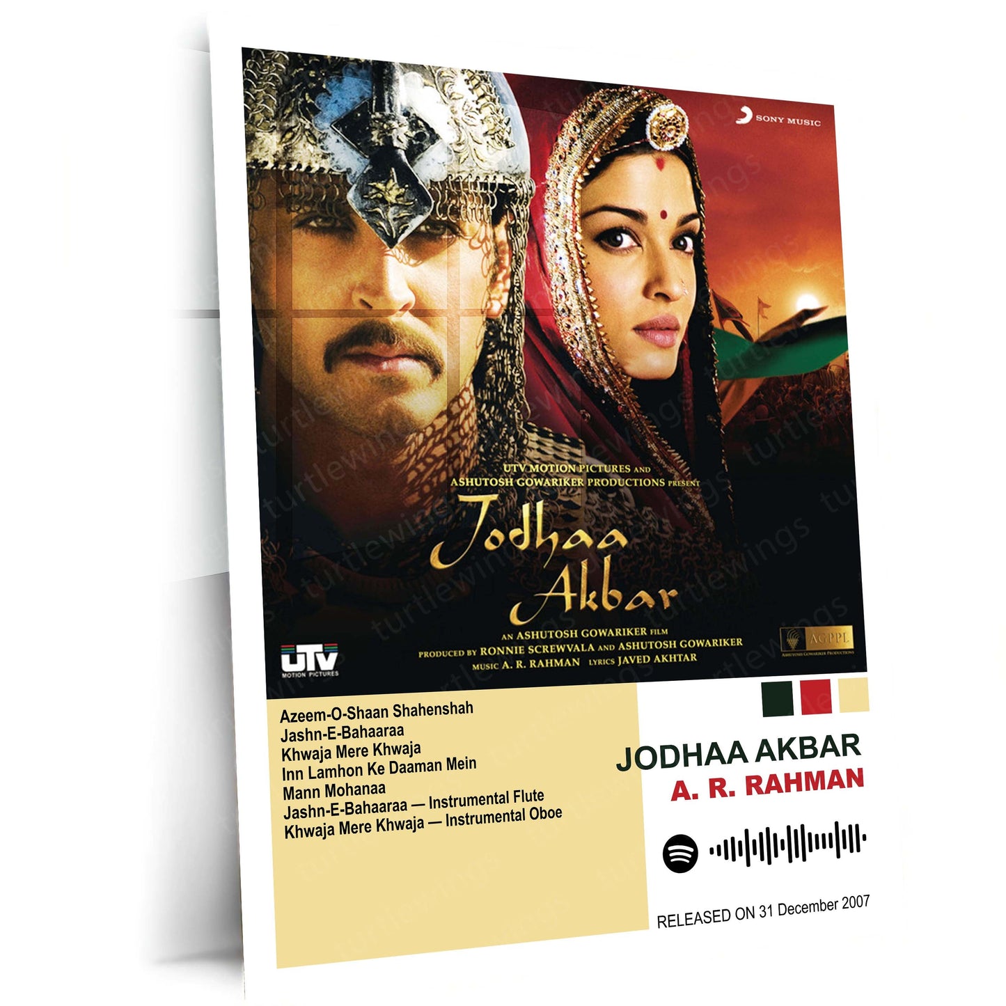 A. R. Rahman – Complete Soundtrack Collection | Set of 11 | Set of 8 | Set of 4 | Premium Metal Poster Set