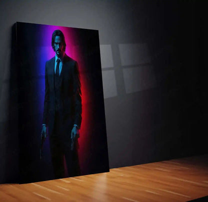 John Wick – Baba Yaga Metal Poster | Assassin Underworld Wall Frame - TURTLEWINGS