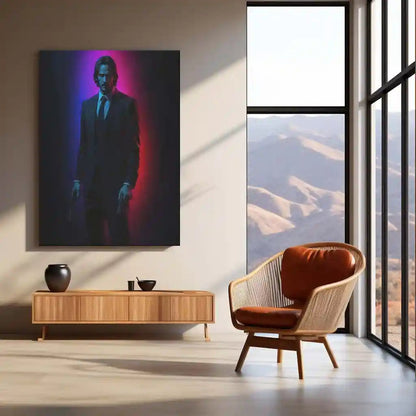 John Wick – Baba Yaga Metal Poster | Assassin Underworld Wall Frame - TURTLEWINGS