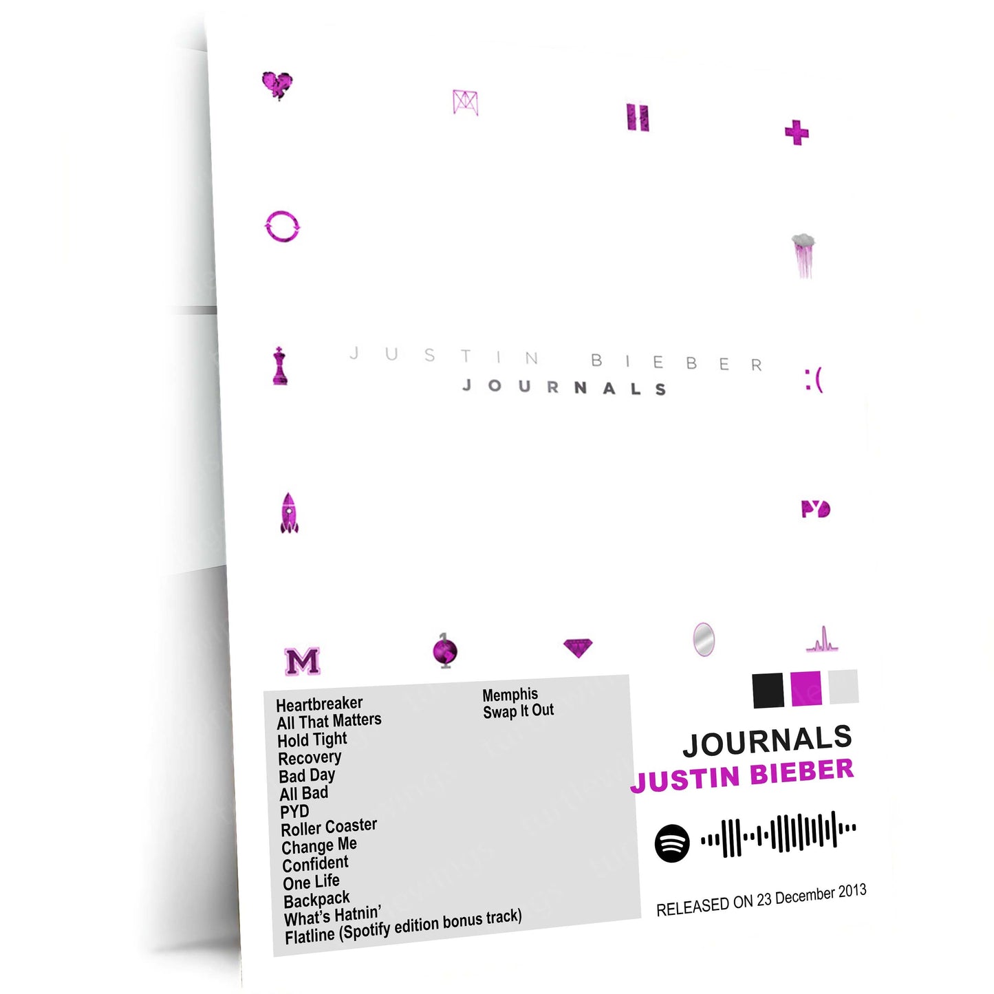 Justin Bieber – Complete Album Collection | Set of 11 | Set of 8 | Set of 4 | Premium Metal Poster Set