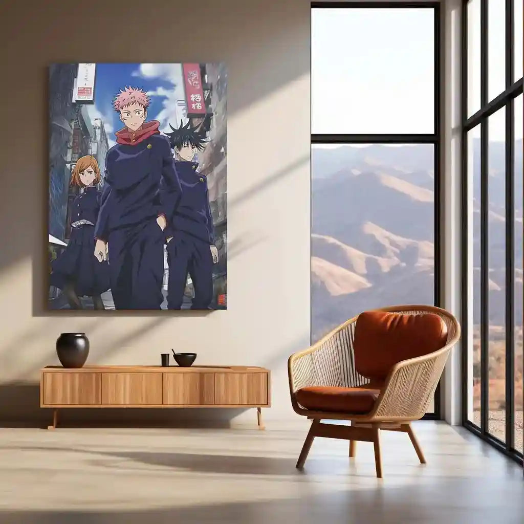 Anime Metal Poster | Jujutsu Kaisen Metal Poster – Cursed Energy Awakened - TURTLEWINGS