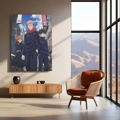 Anime Metal Poster | Jujutsu Kaisen Metal Poster – Cursed Energy Awakened - TURTLEWINGS