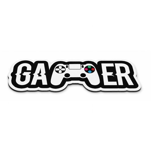 Gamer Gaming Controller Logo Flat Rug | Console Gamer Die-Cut Flat Rug | Gaming Room & Setup Floor Decor