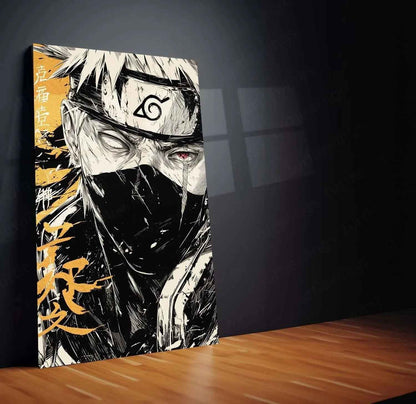 Kakashi Hatake Metal Poster | Naruto Anime Portrait 2 - TURTLEWINGS