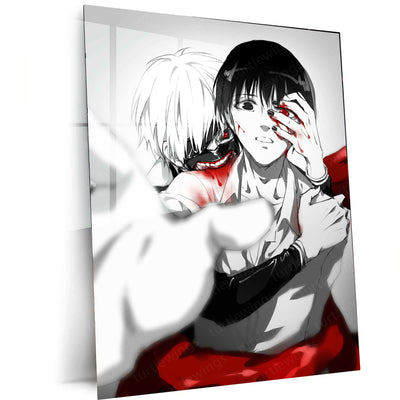 Kaneki Ken Metal Poster – Tokyo Ghoul Anime Wall Art | Dark Aesthetic Decor - TURTLEWINGS