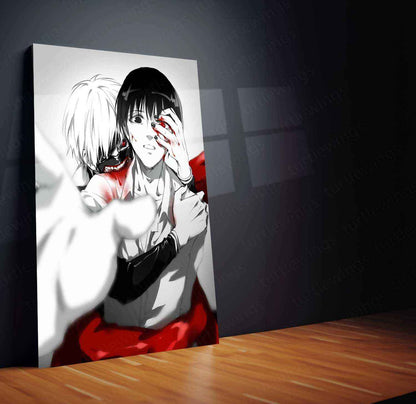 Kaneki Ken Metal Poster – Tokyo Ghoul Anime Wall Art | Dark Aesthetic Decor - TURTLEWINGS