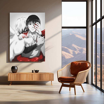 Kaneki Ken Metal Poster – Tokyo Ghoul Anime Wall Art | Dark Aesthetic Decor - TURTLEWINGS
