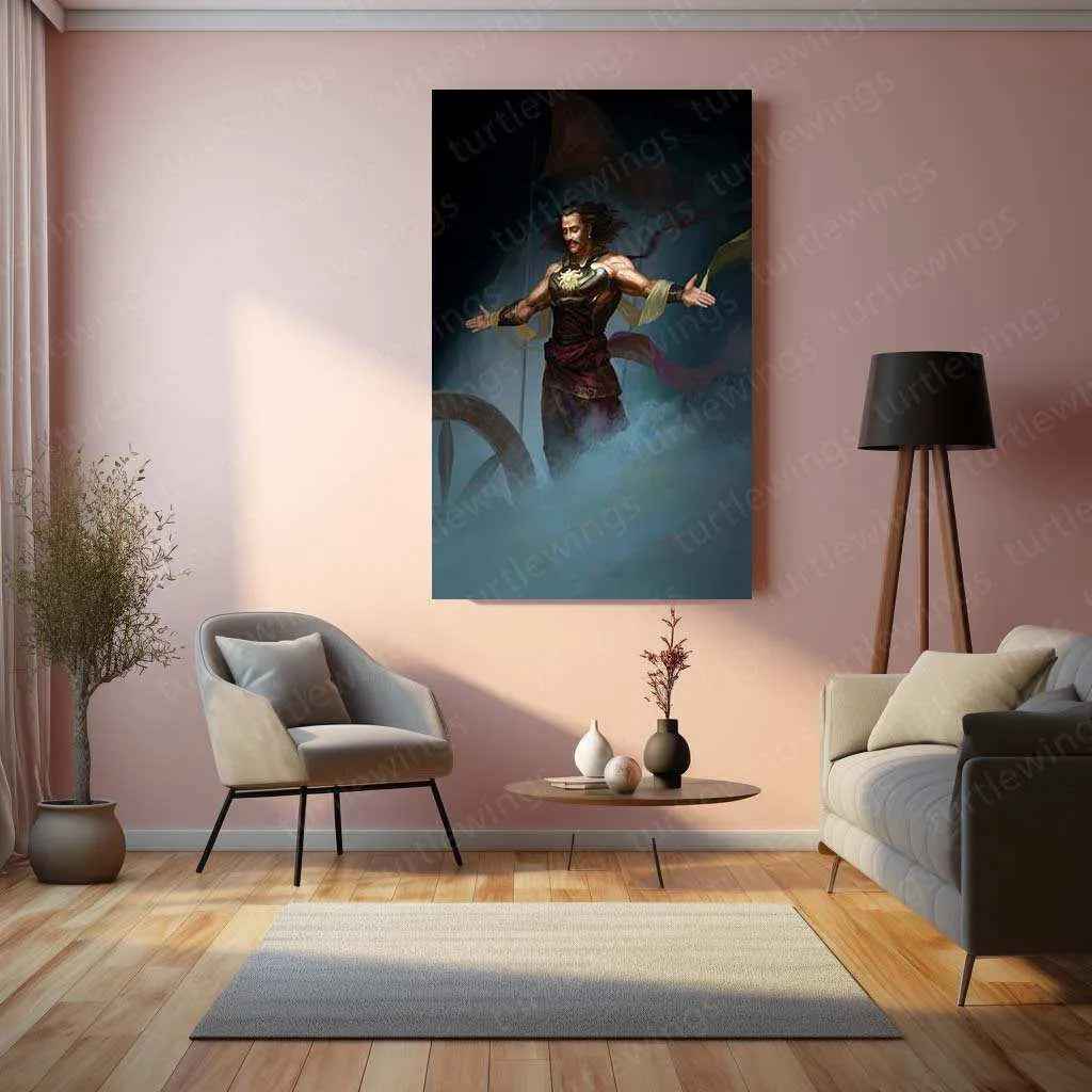 Karna Metal Poster – Warrior of Mahabharata | Epic Hindu Mythology Wall Art - TURTLEWINGS