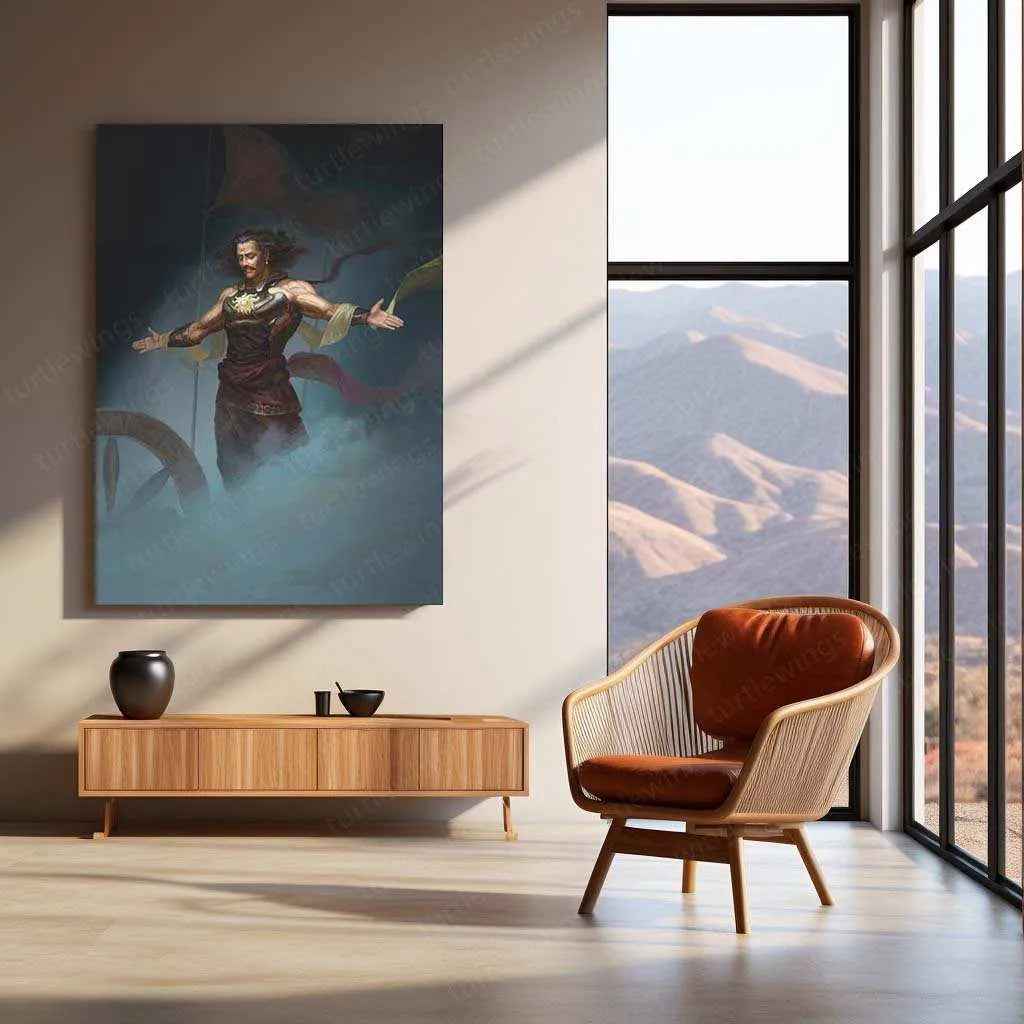 Karna Metal Poster – Warrior of Mahabharata | Epic Hindu Mythology Wall Art - TURTLEWINGS