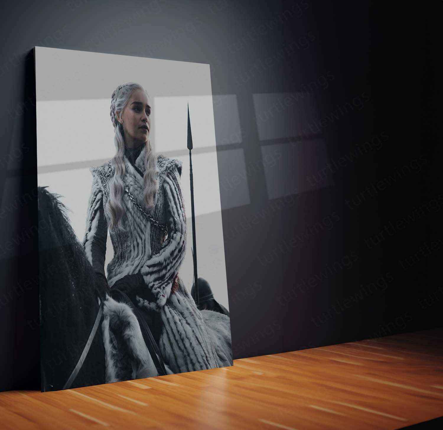 Khaleesi Metal Poster – Daenerys Targaryen Game of Thrones Wall Art - TURTLEWINGS