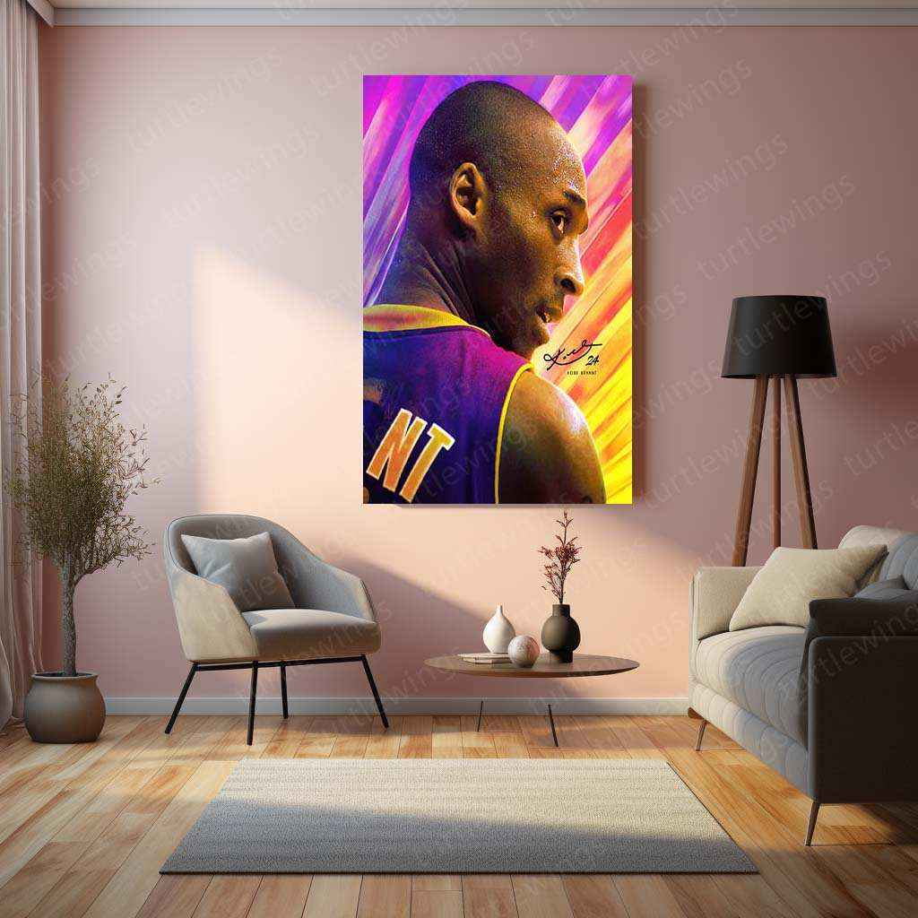 Kobe Bryant Metal Poster – Mamba Mentality Wall Art | Basketball Legend Tribute 3 - TURTLEWINGS