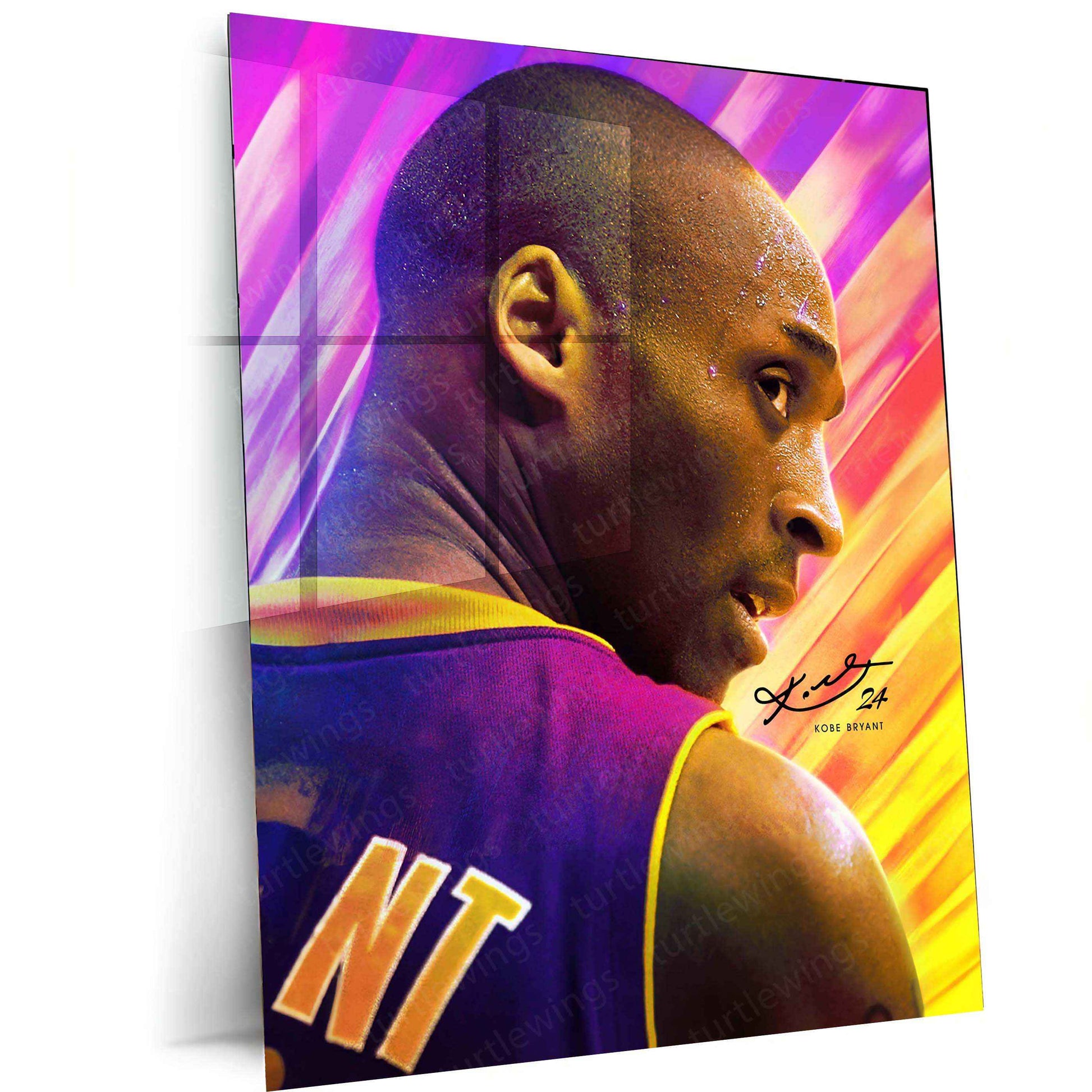 Kobe Bryant Metal Poster – Mamba Mentality Wall Art | Basketball Legend Tribute 3 - TURTLEWINGS
