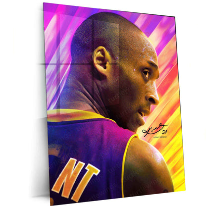 Kobe Bryant Metal Poster – Mamba Mentality Wall Art | Basketball Legend Tribute 3 - TURTLEWINGS