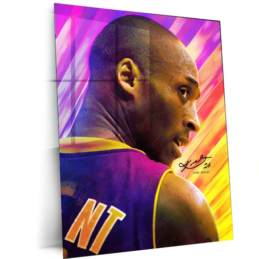 Kobe Bryant Metal Poster – Mamba Mentality Wall Art | Basketball Legend Tribute 3 - TURTLEWINGS