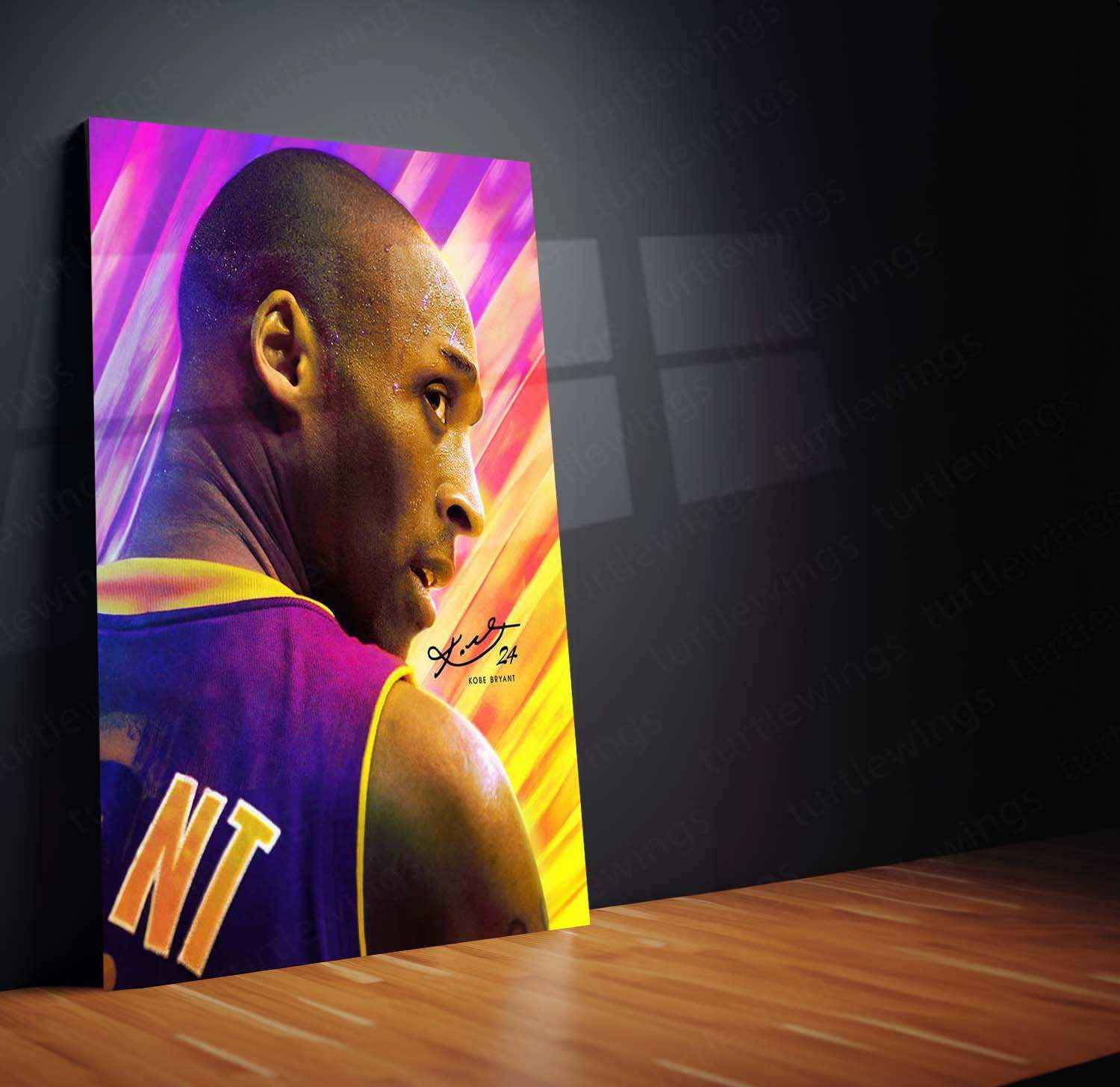 Kobe Bryant Metal Poster – Mamba Mentality Wall Art | Basketball Legend Tribute 3 - TURTLEWINGS