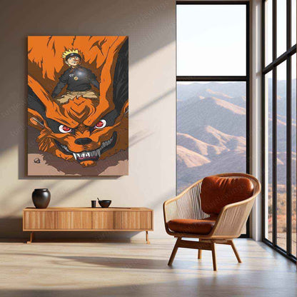 Kurama Poster – The Nine-Tailed Fox Artwork - TURTLEWINGS