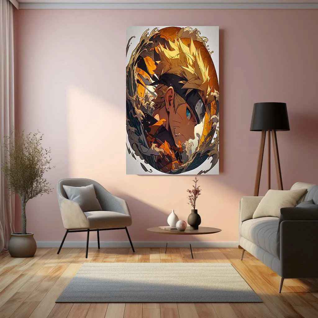 Kawaii Naruto Metal Poster | Cute Anime Wall Art | Adorable Ninja Aesthetic - TURTLEWINGS