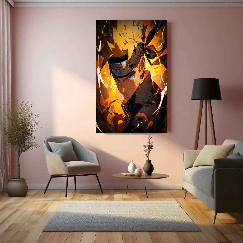 Kawaii Naruto Metal Poster | Cute Anime Wall Art | Adorable Ninja Aesthetic 2 - TURTLEWINGS