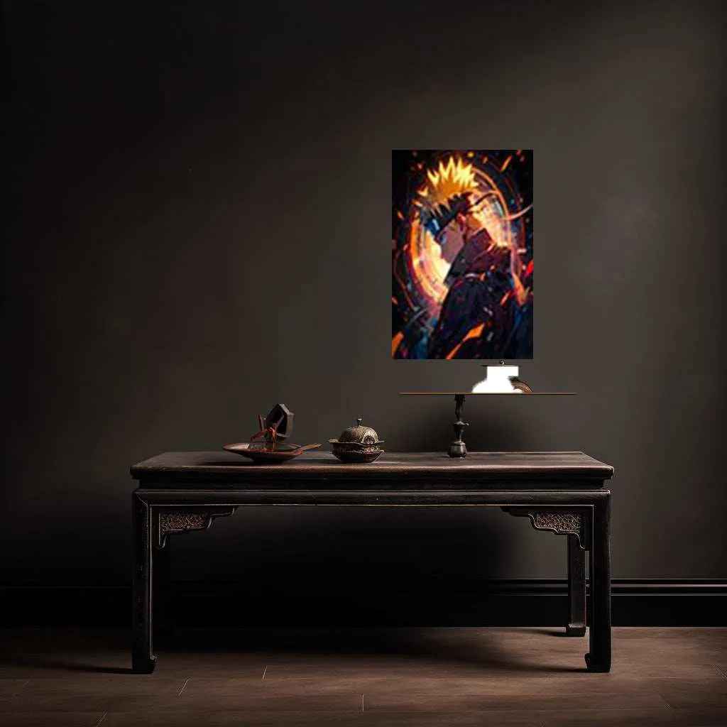 Kawaii Naruto Metal Poster | Cute Anime Wall Art | Adorable Ninja Aesthetic 3 - TURTLEWINGS