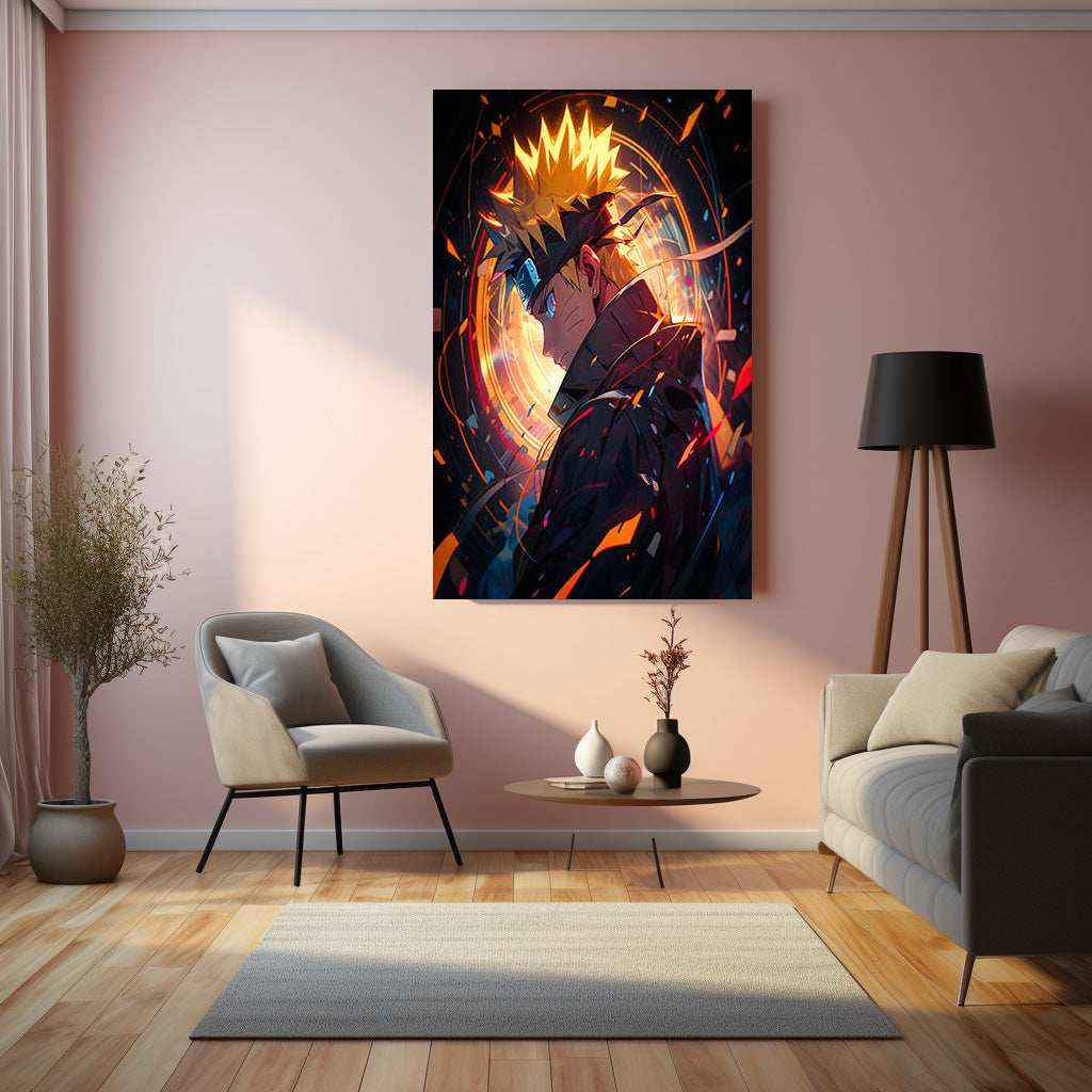 Kawaii Naruto Metal Poster | Cute Anime Wall Art | Adorable Ninja Aesthetic 3 - TURTLEWINGS