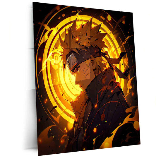 Kawaii Naruto Metal Poster | Cute Anime Wall Art | Adorable Ninja Aesthetic 4 - TURTLEWINGS