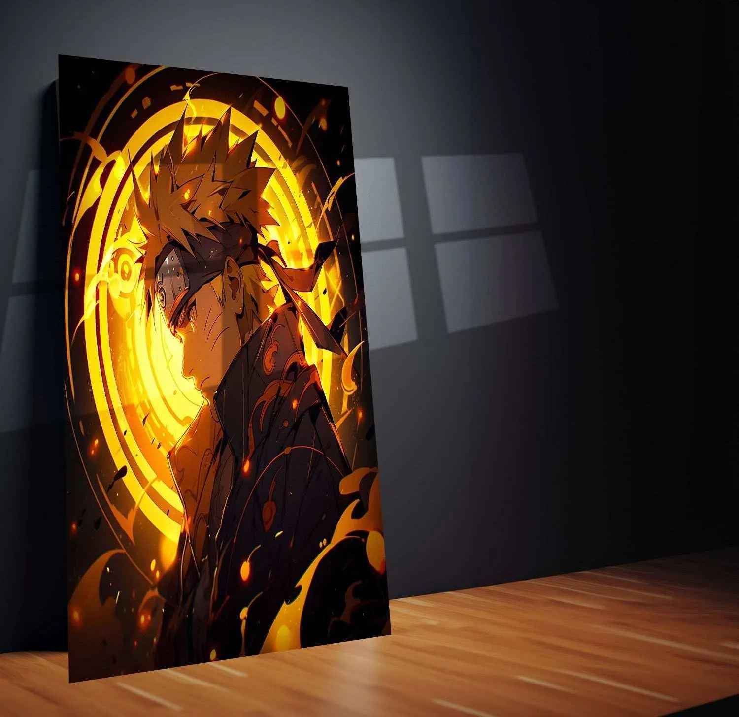 Kawaii Naruto Metal Poster | Cute Anime Wall Art | Adorable Ninja Aesthetic 4 - TURTLEWINGS