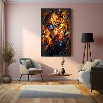 Kawaii Naruto Metal Poster | Cute Anime Wall Art | Adorable Ninja Aesthetic 5 - TURTLEWINGS