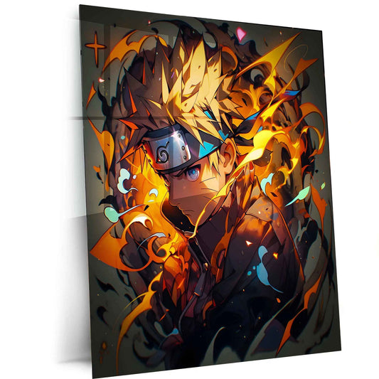 Kawaii Naruto Metal Poster | Cute Anime Wall Art | Adorable Ninja Aesthetic 5 - TURTLEWINGS