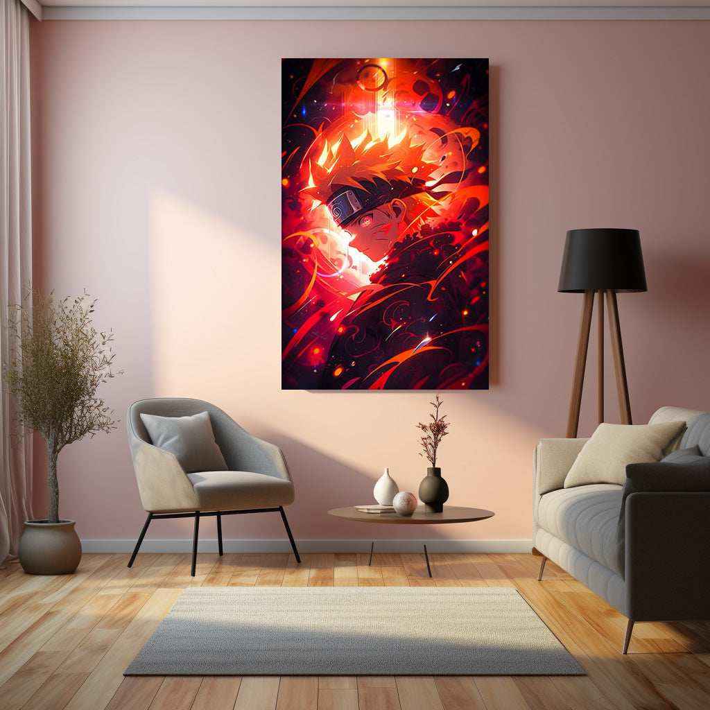 Kawaii Naruto Metal Poster | Cute Anime Wall Art | Adorable Ninja Aesthetic 7 - TURTLEWINGS