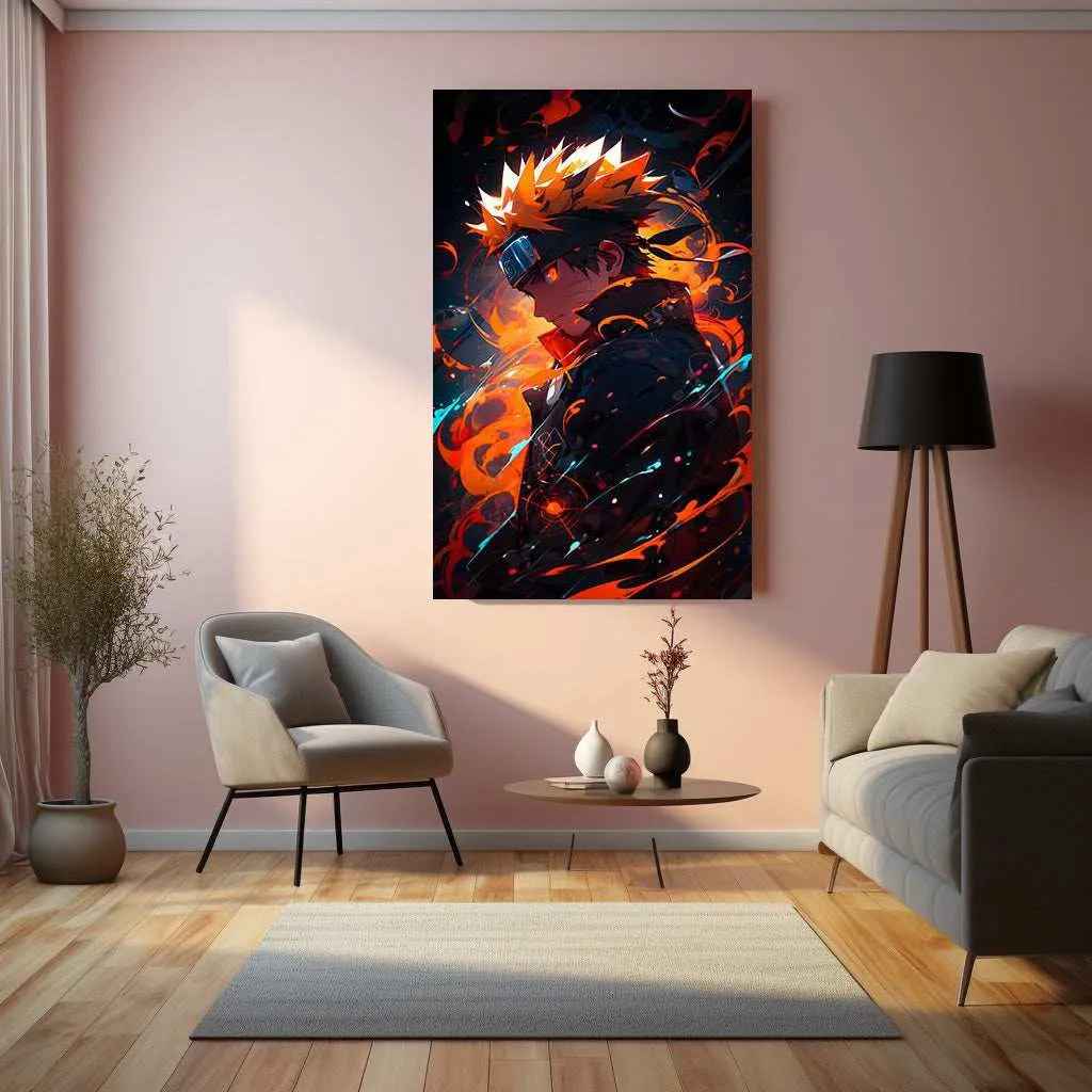 Kawaii Naruto Metal Poster | Cute Anime Wall Art | Adorable Ninja Aesthetic 8 - TURTLEWINGS