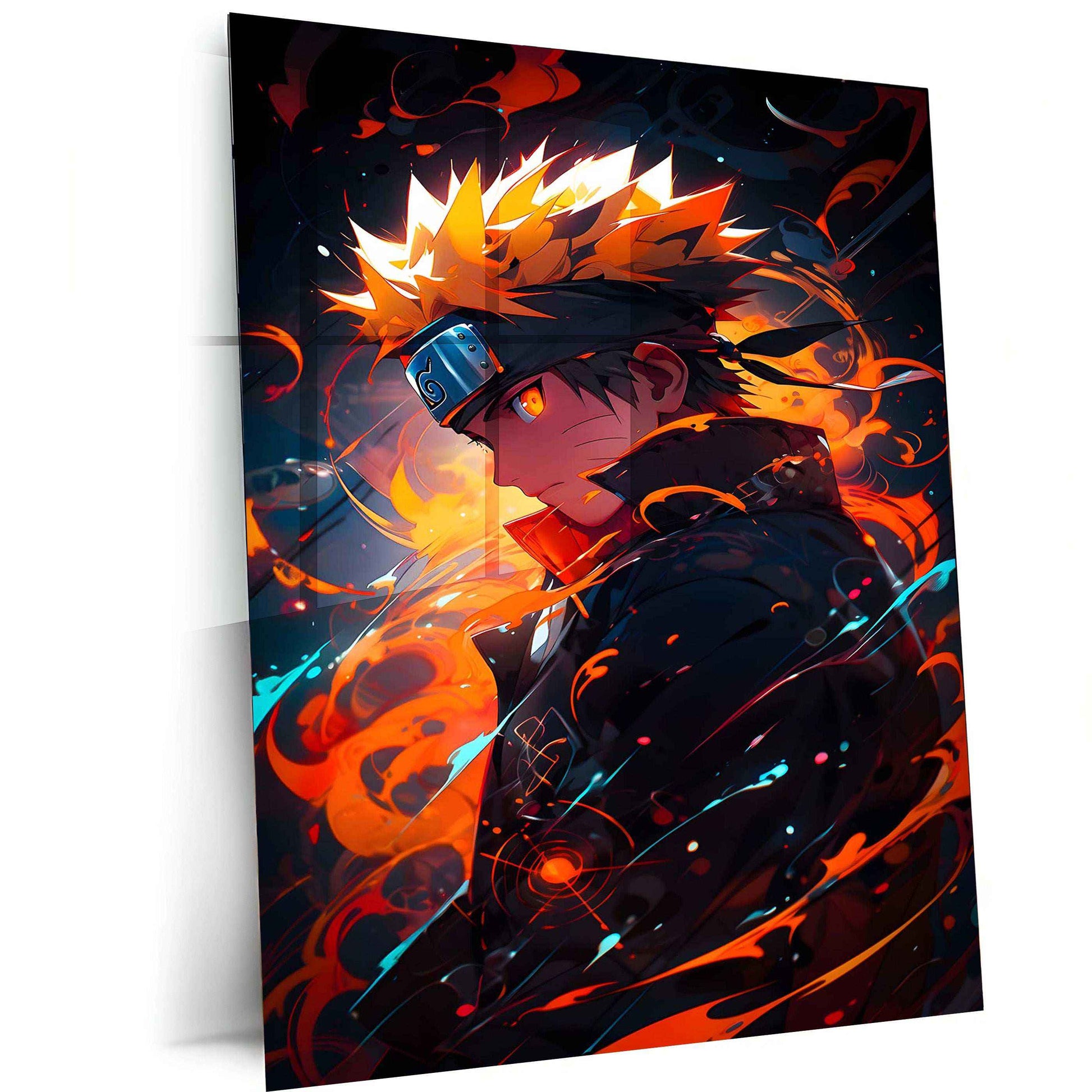 Kawaii Naruto Metal Poster | Cute Anime Wall Art | Adorable Ninja Aesthetic 8 - TURTLEWINGS