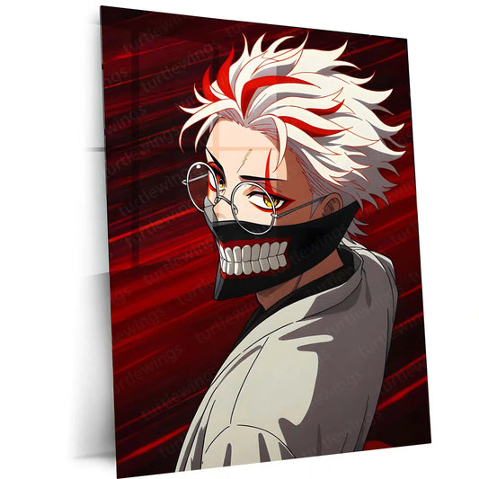 Anime Metal Poster | Tokyo Ghoul – Ken Kaneki Shadow Metal Poster | Dark Anime Wall Frame 06 - TURTLEWINGS