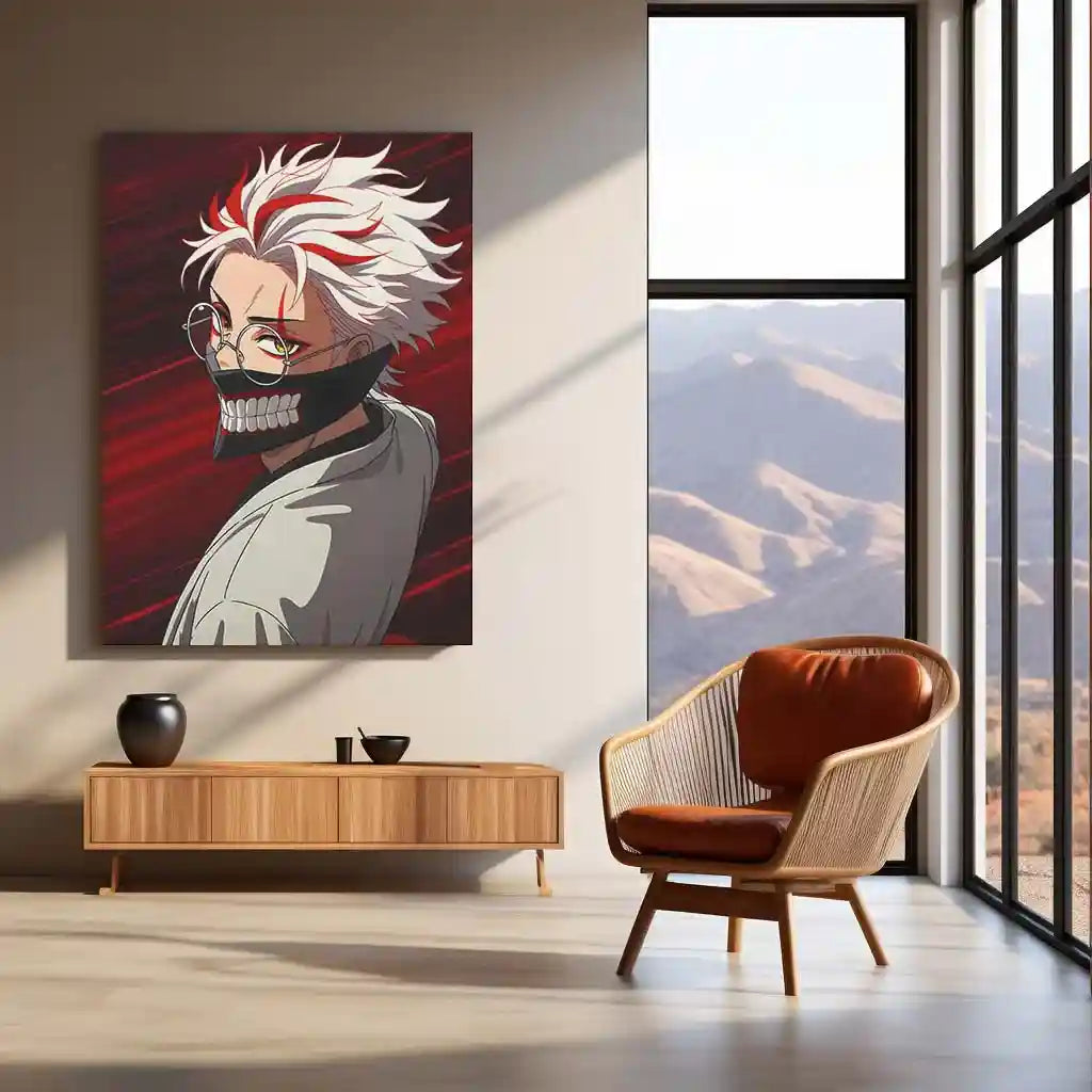 Anime Metal Poster | Tokyo Ghoul – Ken Kaneki Shadow Metal Poster | Dark Anime Wall Frame 06 - TURTLEWINGS