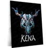 Kena: Bridge of Spirits – Spirit Guardian Mask | Fantasy Adventure Metal Frame Poster