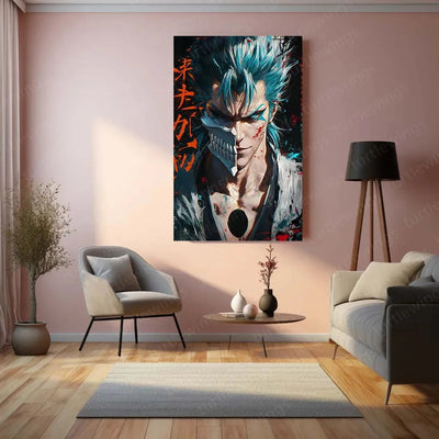 Bleach Metal Poster | Yoji Shinkawa-Inspired Art | Ichigo Kurosaki Wall Decor 4 - TURTLEWINGS