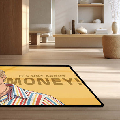 Kento Nanami Anime Quote Area Flat Rug | Jujutsu Sorcerer Inspired Floor Mat | “It’s Not About Money” Anime Style Flat Rug for Bedroom, Gaming Room & Otaku Decor