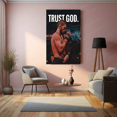 Khabib Nurmagomedov Metal Poster – UFC MMA Champion Wall Art - TURTLEWINGS