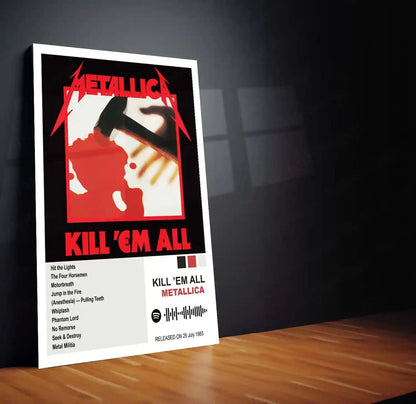 Metallica Complete Collection | Set of 11 | Set of 8 | Set of 4 | Album Posters Metal Frames Heavy Riffs. Legendary Albums. Thrash Metal History on Your Walls. - TURTLEWINGS