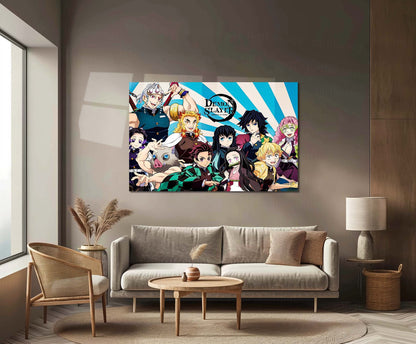 Anime Metal Poster | Kimetsu No Yaiba – The Hashira Squad Metal Frame