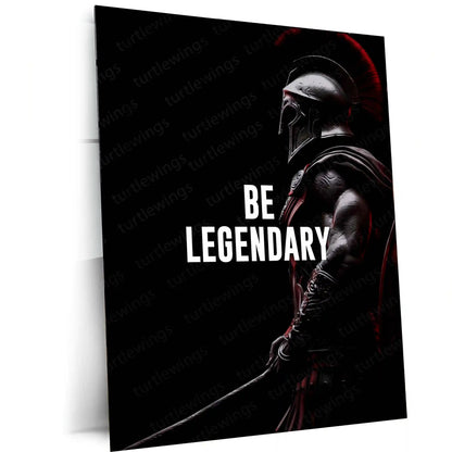 Leonidas I – Be Legendary | Spartan Warrior Motivation Metal Frame - TURTLEWINGS