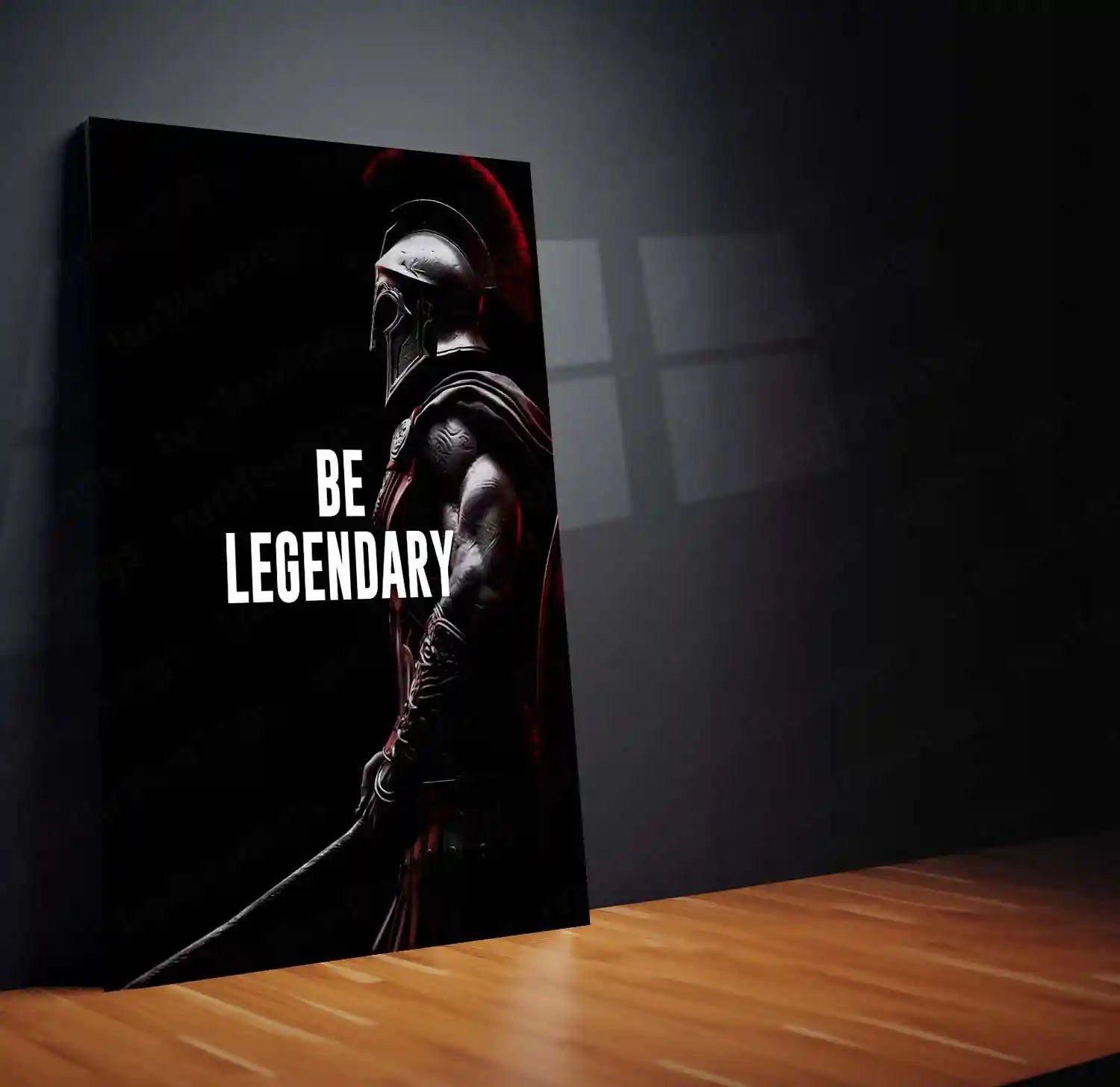 Leonidas I – Be Legendary | Spartan Warrior Motivation Metal Frame - TURTLEWINGS