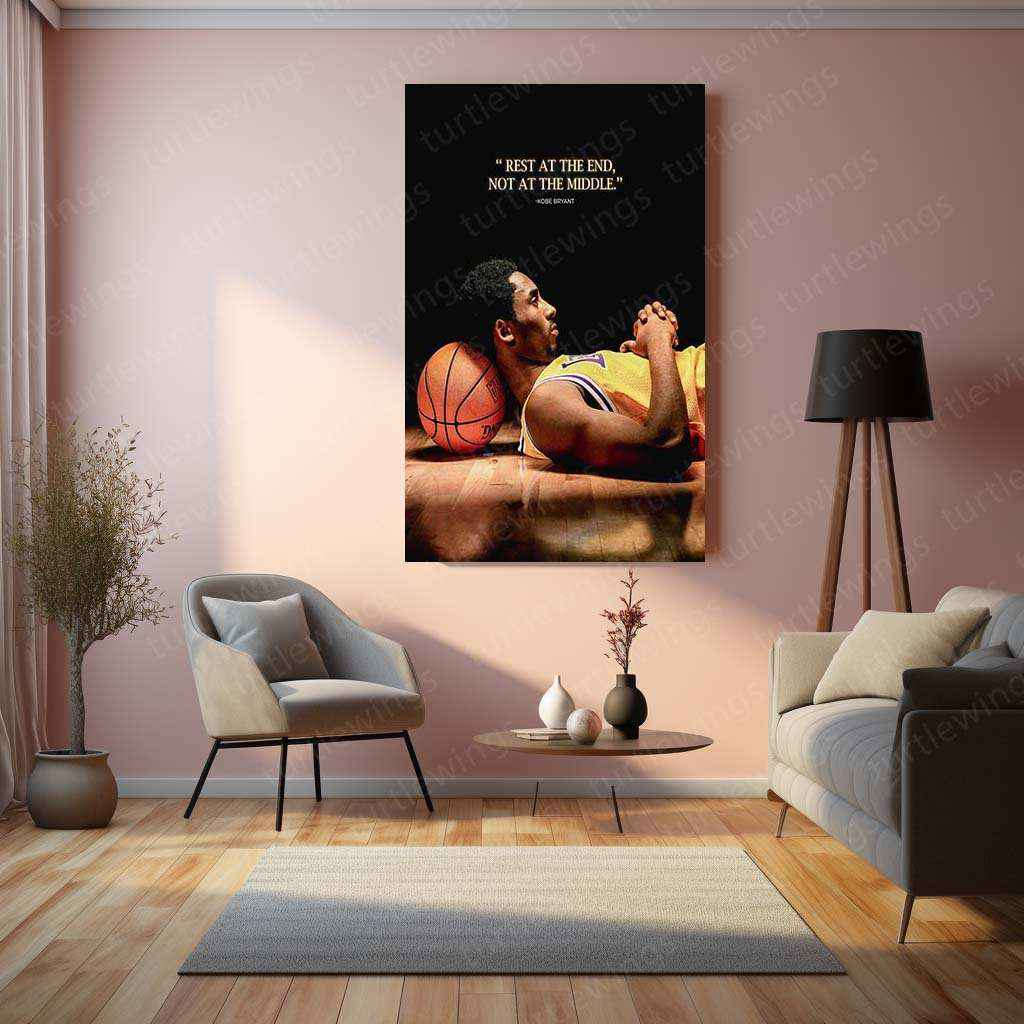 Kobe Bryant Metal Poster – Mamba Mentality Wall Art - TURTLEWINGS